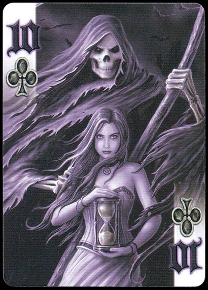 Bicycle Anne Stokes Dark Hearts Десятка треф