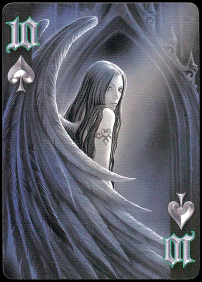 Bicycle Anne Stokes Dark Hearts Десятка пик