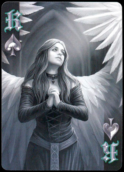 Bicycle Anne Stokes Dark Hearts Король пик